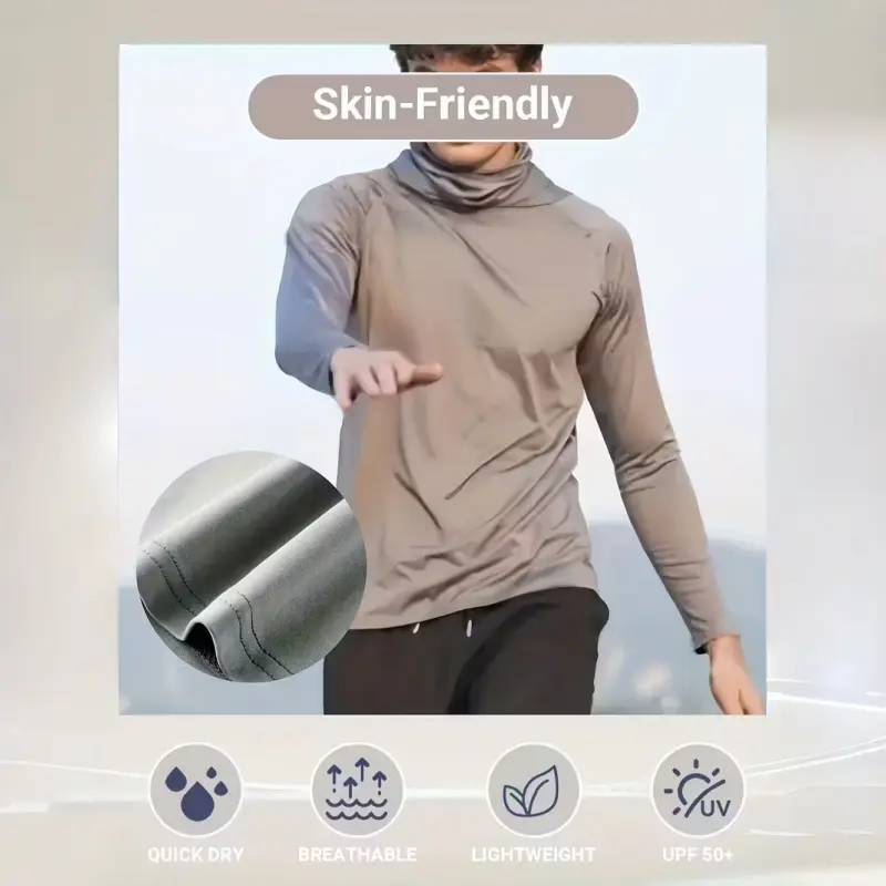 Men’s Lightweight Hooded Performance Long Sleeve Set