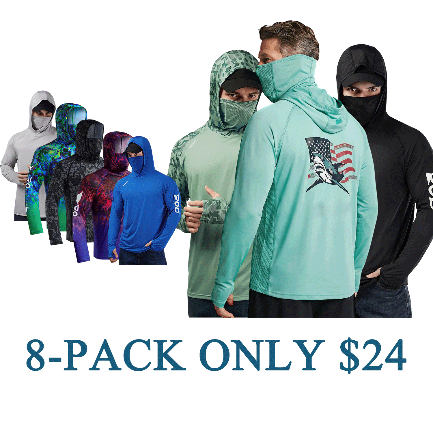 ☀️☀️☀️Men’s UPF 100 Sun Protection Hoodie with UV Detection