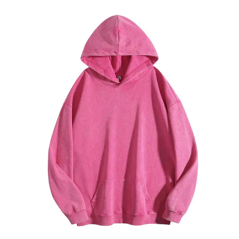 Women's Oversized Acid Wash Cotton Hoodie