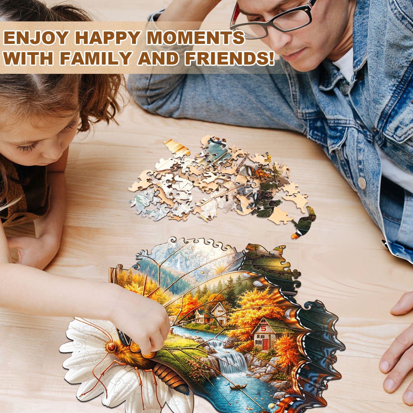 Autumn Wings Wooden Jigsaw Puzzle