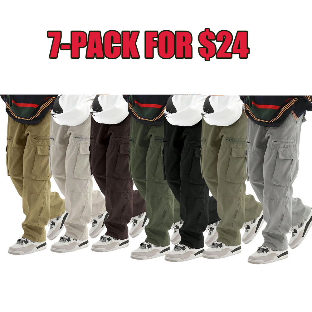 Everyday Utility Cargo Pants (Unisex Loose Fit)