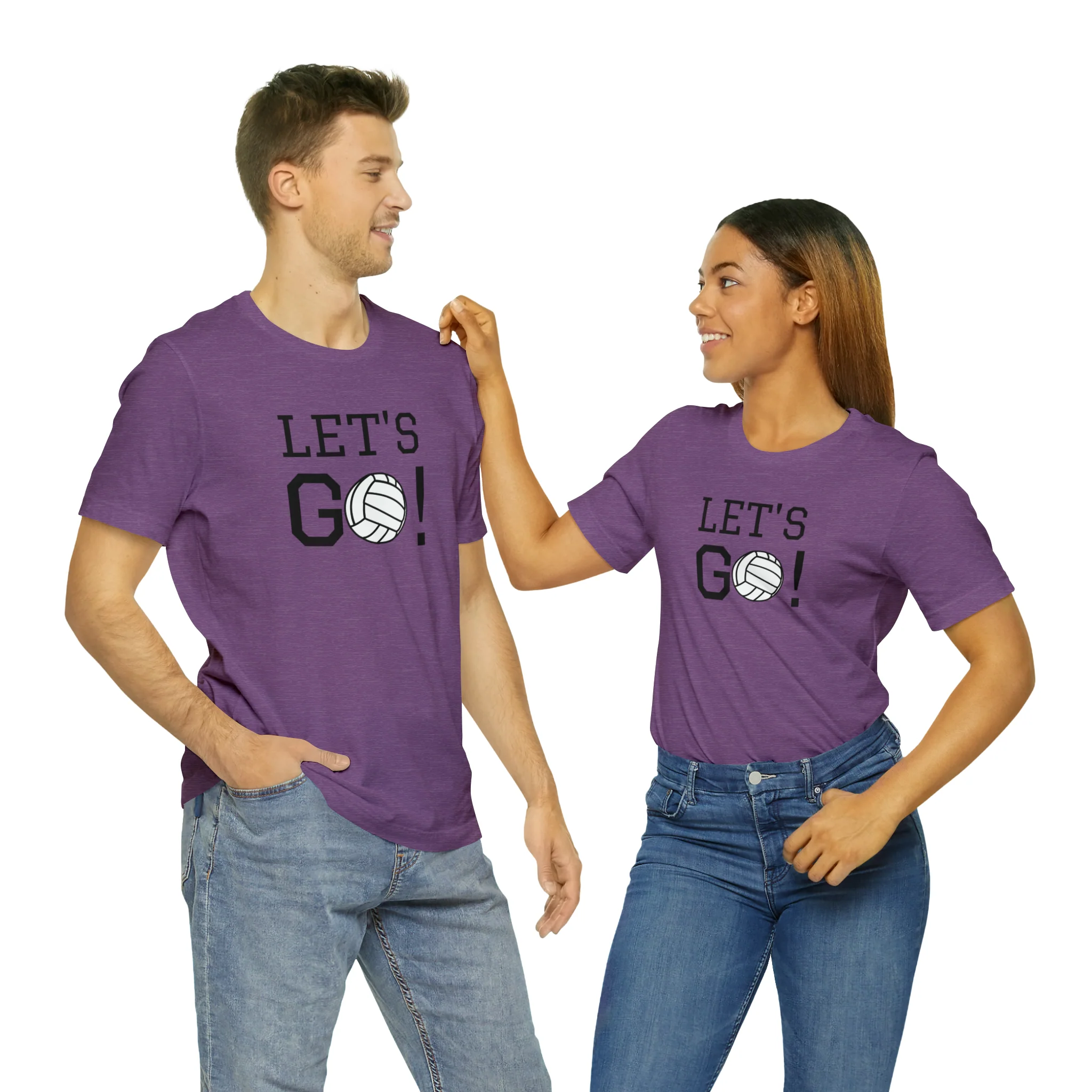 Let's Go! Volleyball Unisex Jersey Short Sleeve Tee