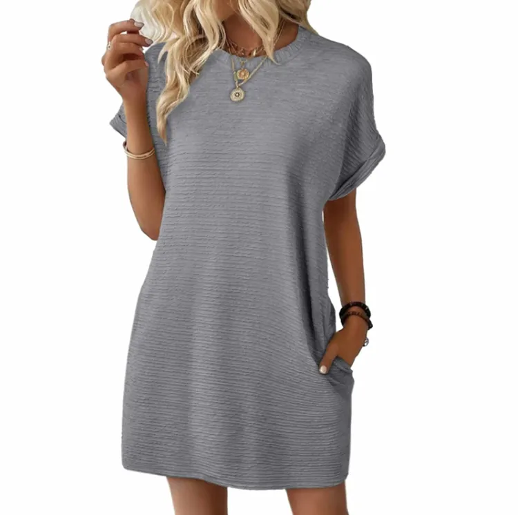 Women's Casual Mini Dress – Lightweight, Loose Fit, Summer Beach Outfit 2025