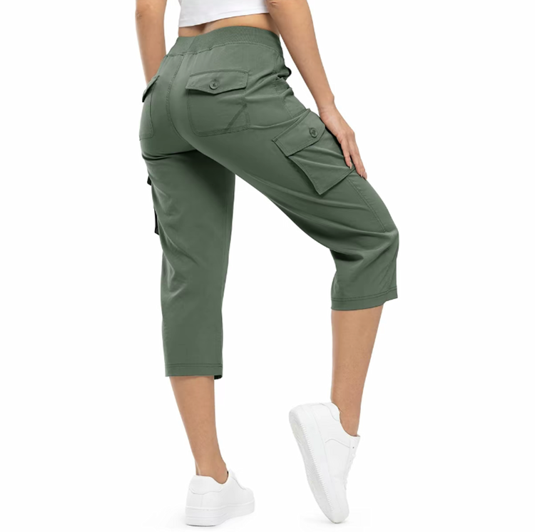 Women's Outdoor Cargo Capris – Lightweight Loose Shorts
