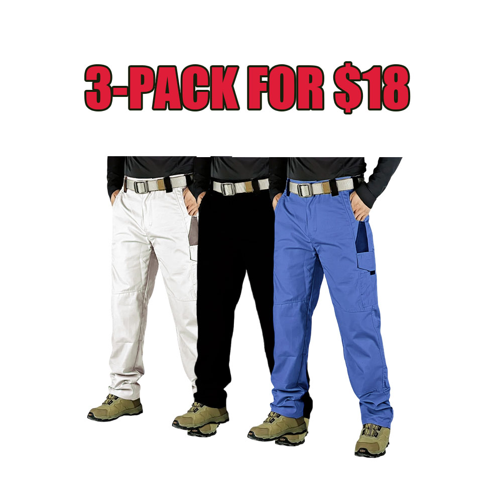 Men’s Waterproof Tactical Utility Pants (6-Pack) – Multi-Pocket, Durable Outdoor & Everyday Wear