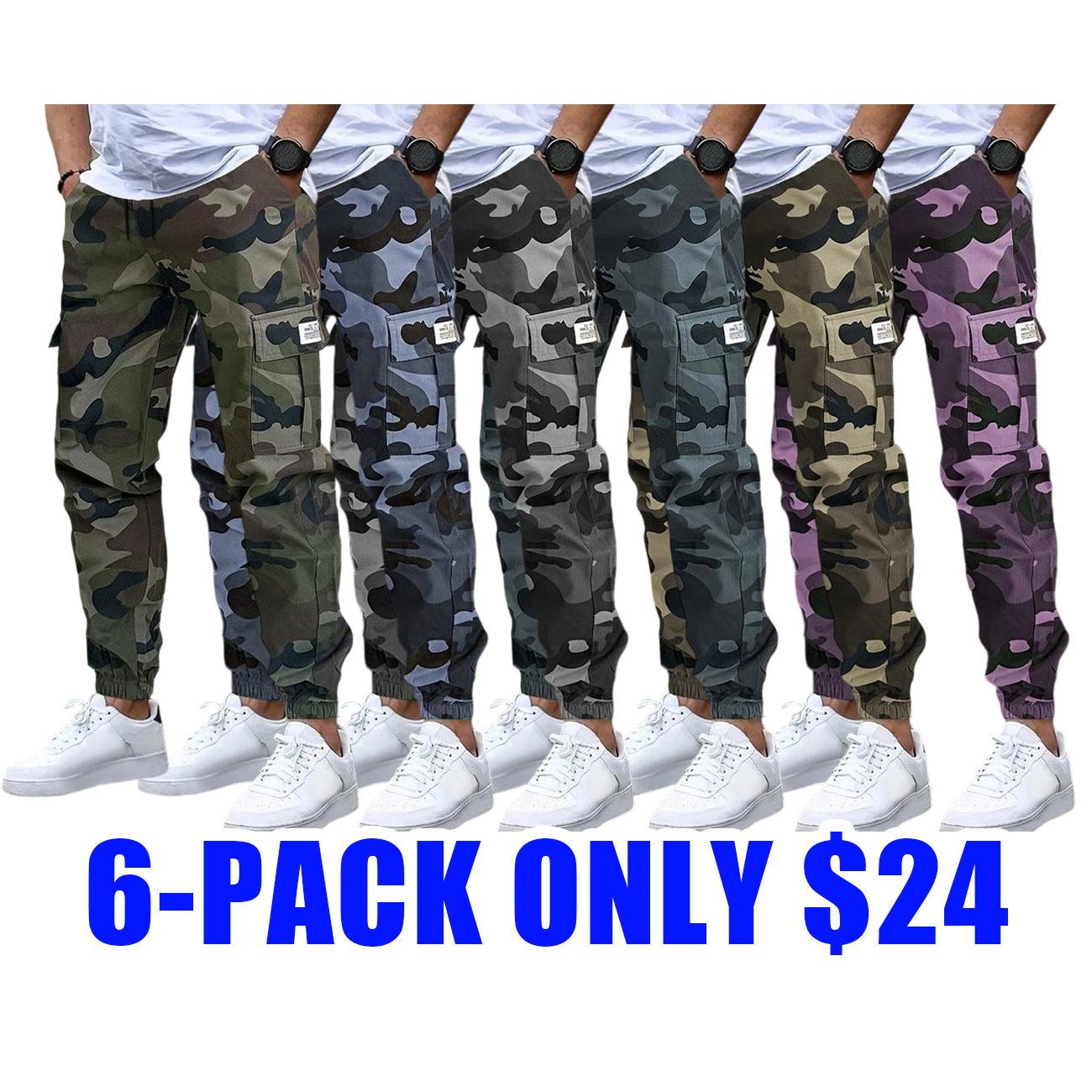 Men's Multi - Pocket Streetwear Cargo Pants - Rugged Durable Construction