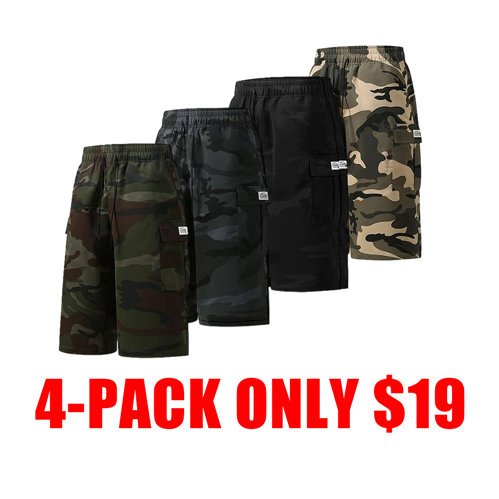 Men’s 8-Pack Camo Cargo Shorts