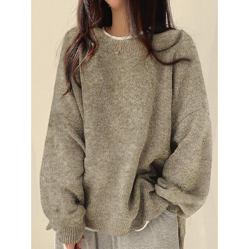 Cozy Split Hem Knit Sweater