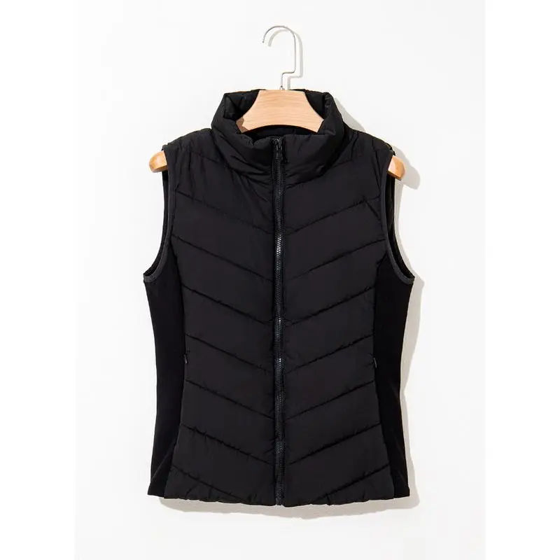 Puffer Vest Women Sleeveless Zip Up Outerwear