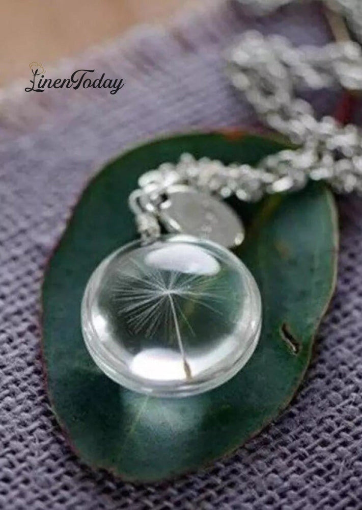 Women's WISH Dandelion Necklace