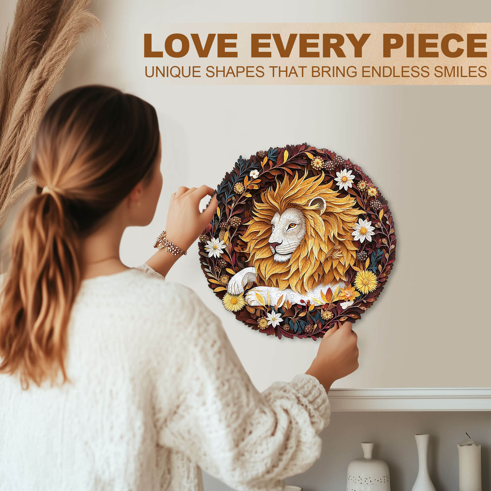 Forest Dreamers- Lion Wooden Jigsaw Puzzle