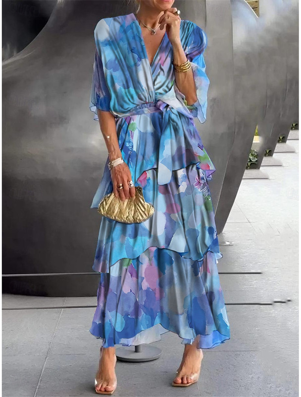 Elegant and comfortable floral dress d0df