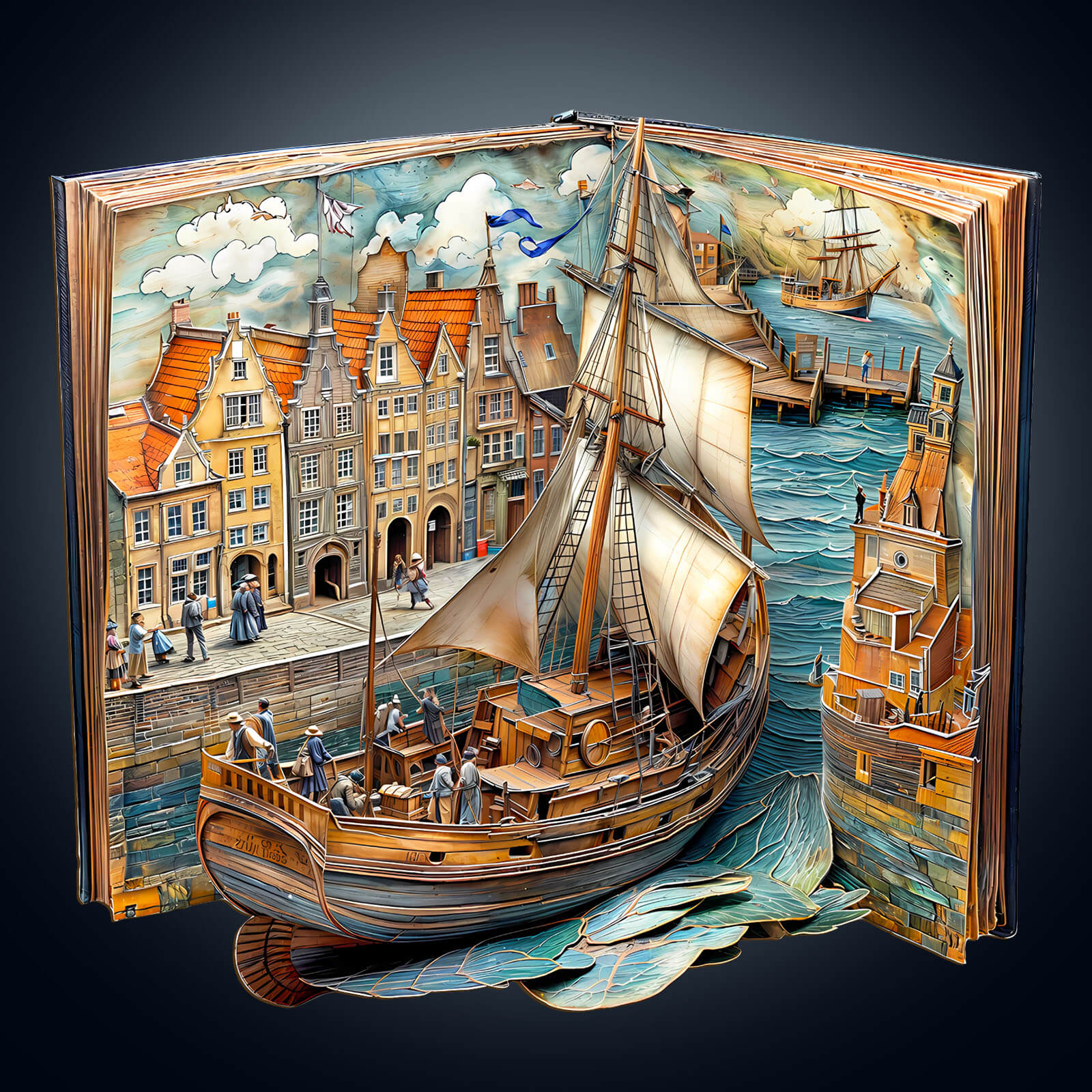 Paper channel Wooden Jigsaw Puzzle