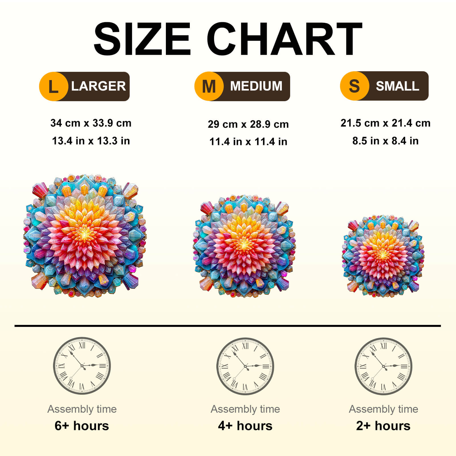 Crystal Mandala Wooden Jigsaw Puzzle