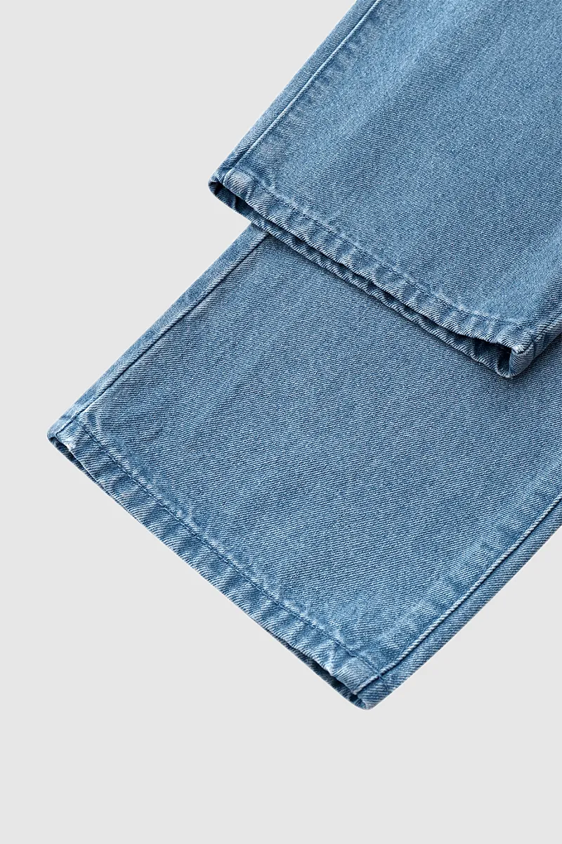 Ripped Button Up Low Waist Jeans