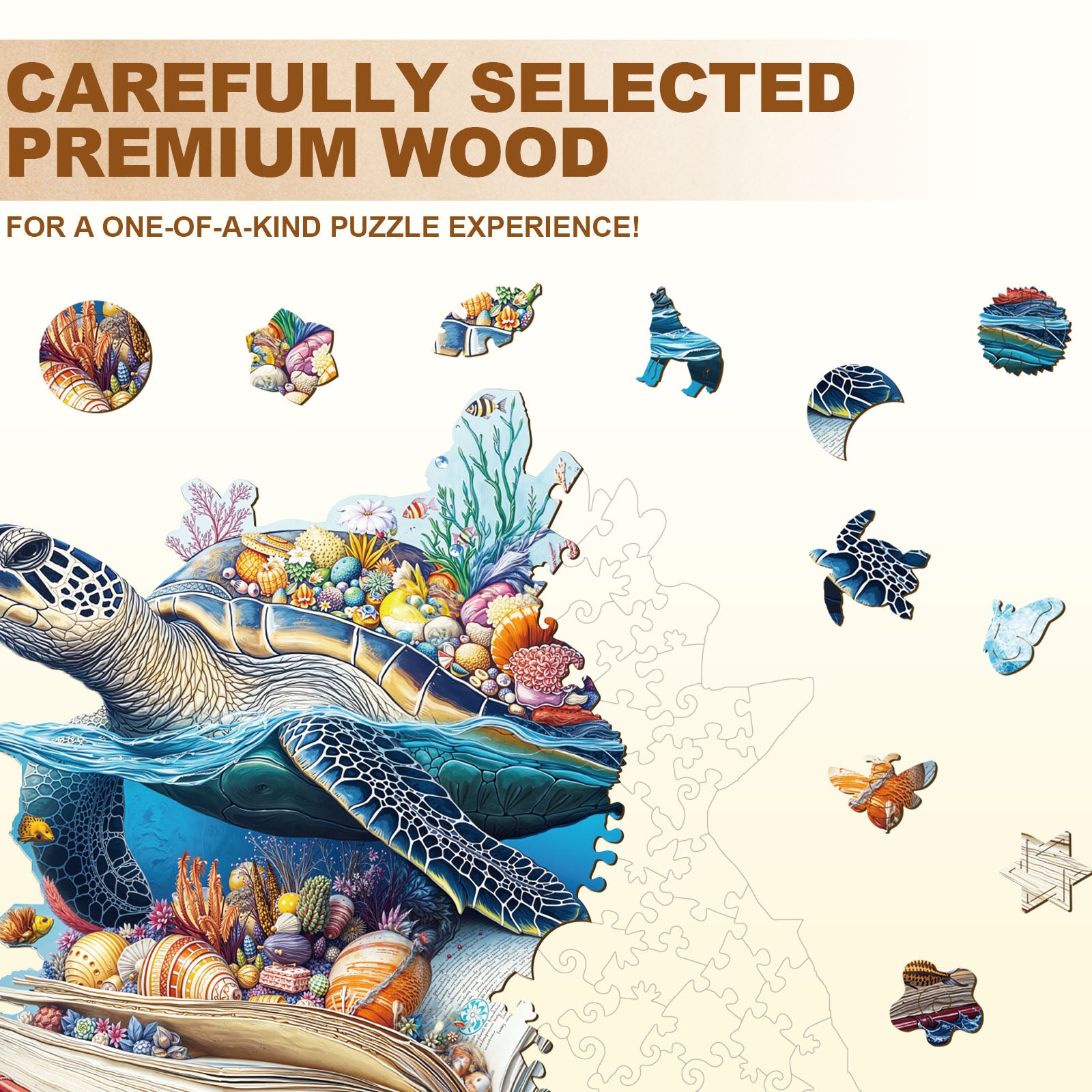 Turtle Story-1 Wooden Jigsaw Puzzle