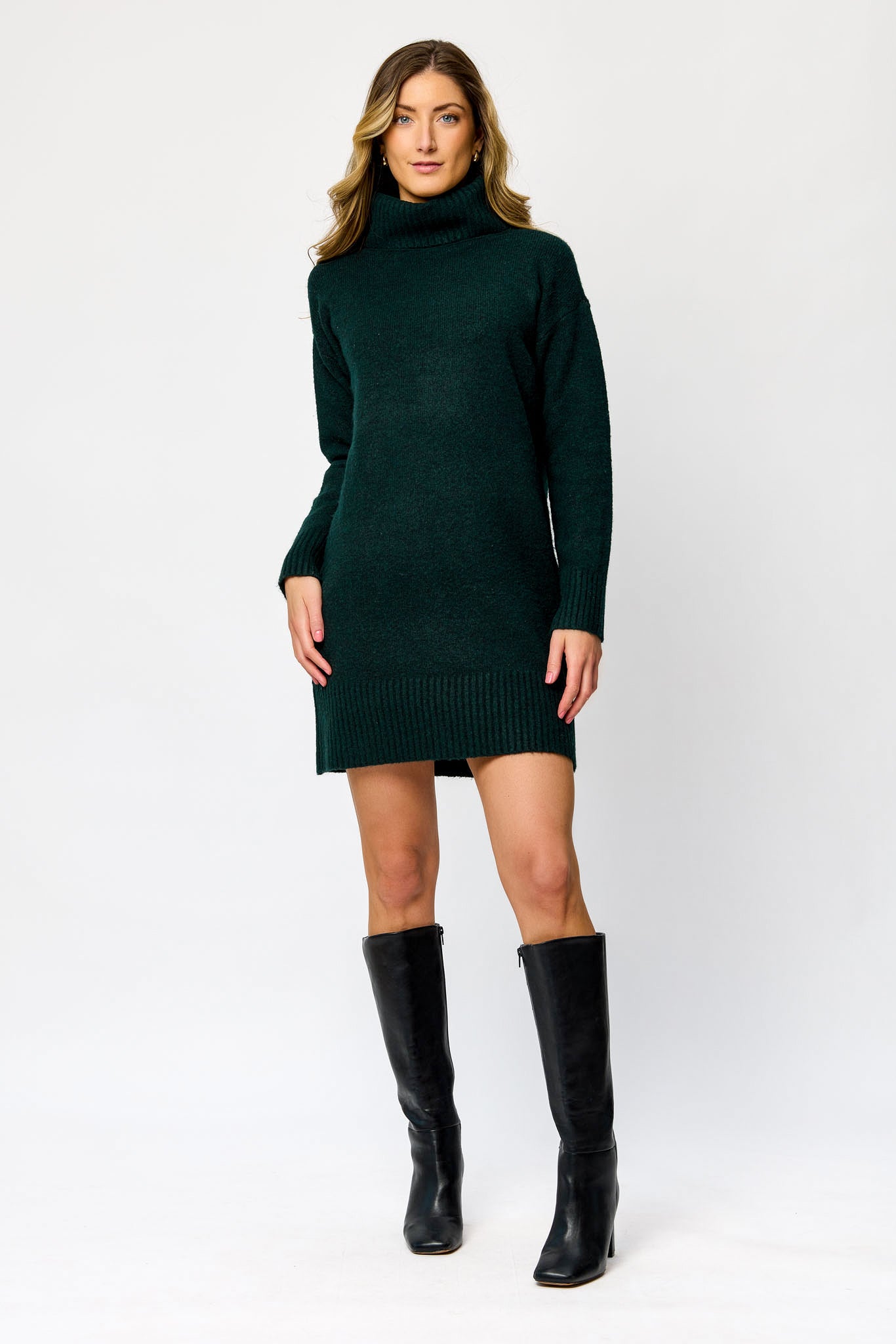 Turtleneck Sweater Dress