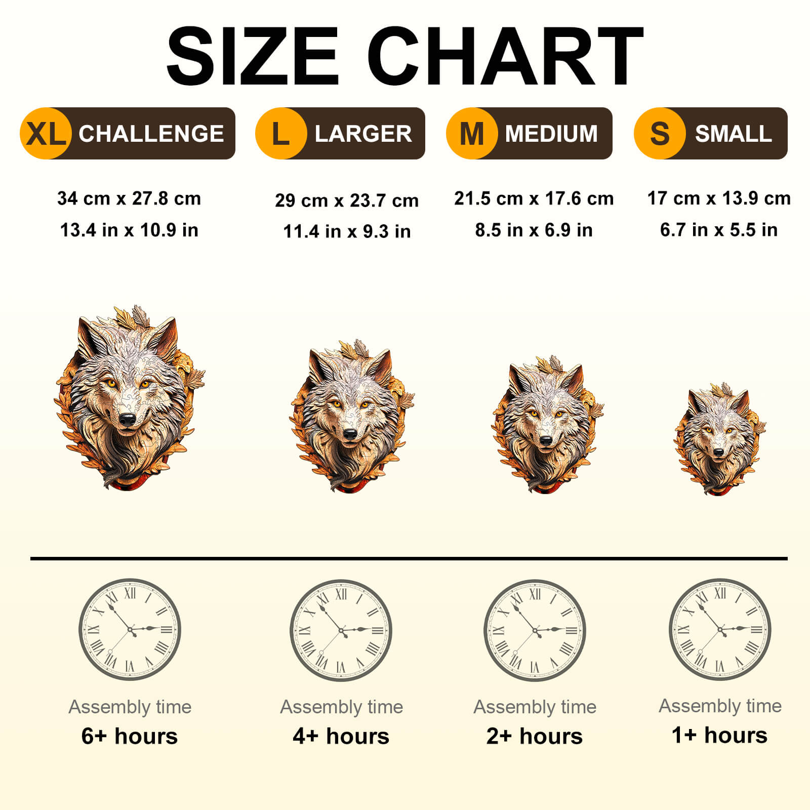 Eternal Wolf Wooden Jigsaw Puzzle