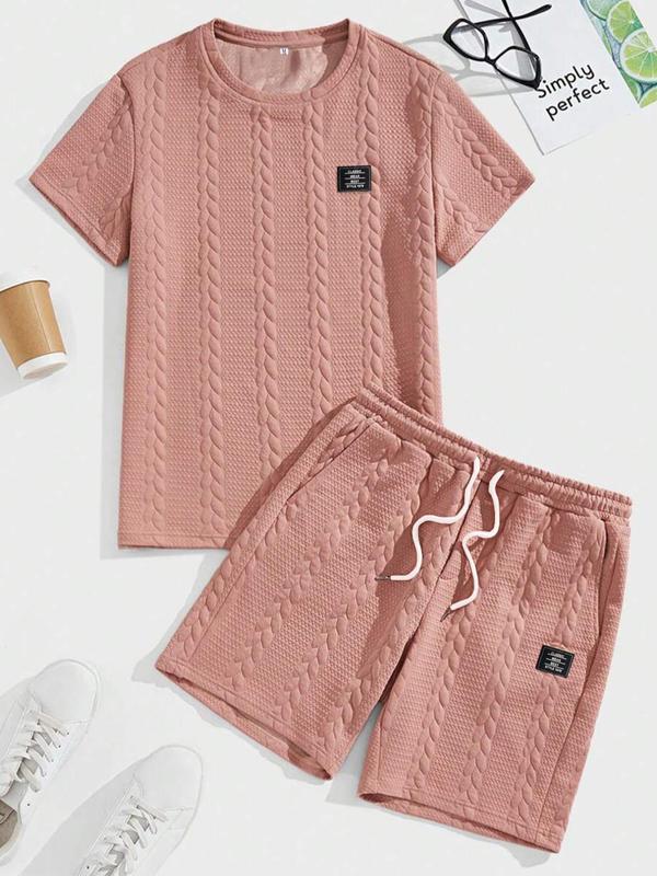 🔥🔥Men’s Casual T-Shirt & Drawstring Shorts Set (Regular Fit)