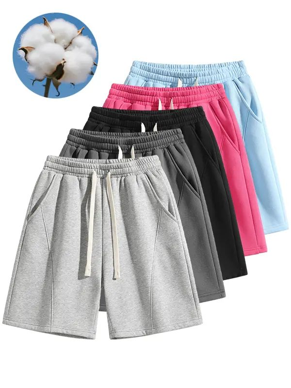 Solid Pocket Waist Shorts, Lightweight Breathable Shorts, Casual Breathable Comfortable Shorts for Running Gym Workout, Men's Bottoms for All Seasons