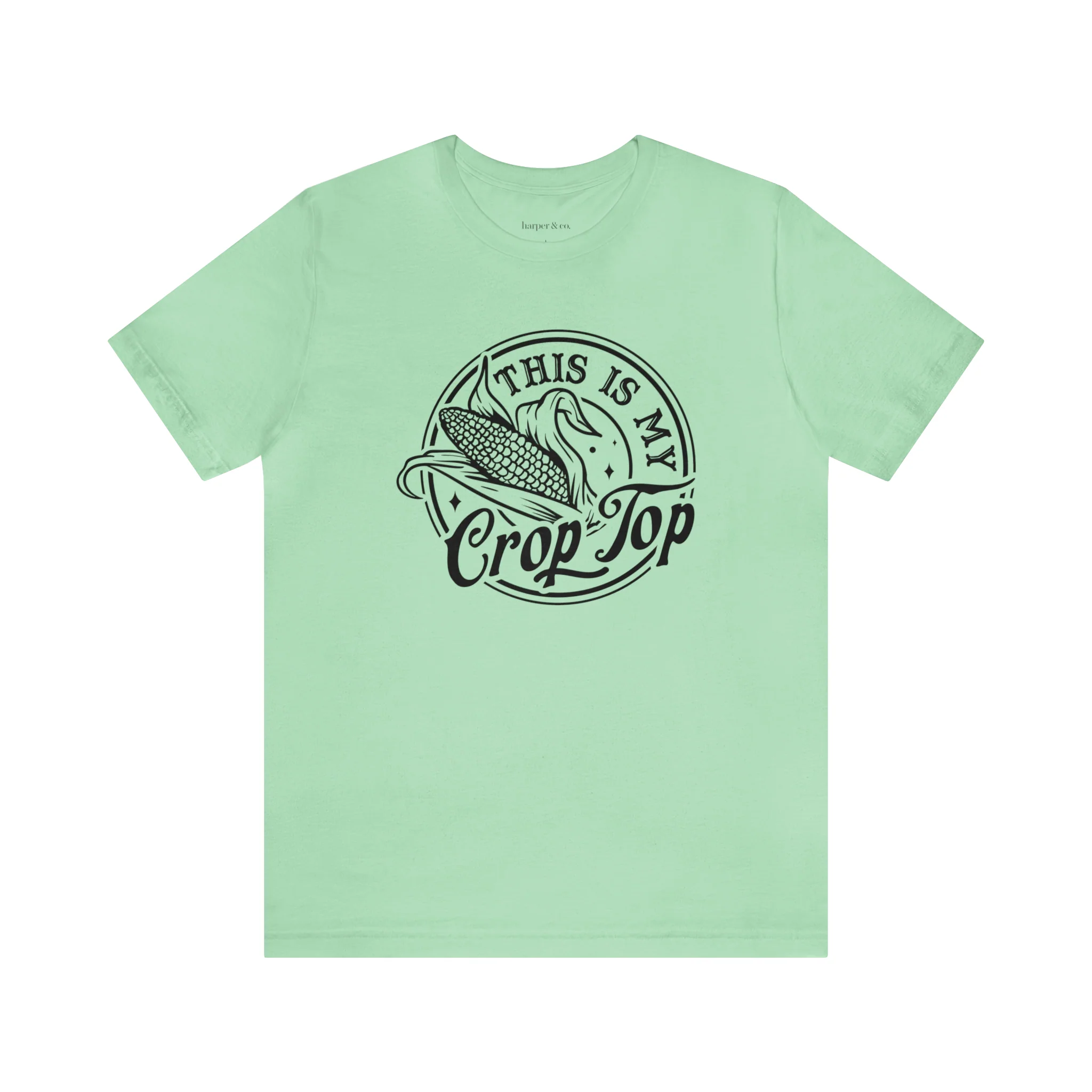 Crop Top Unisex Jersey Short Sleeve Tee
