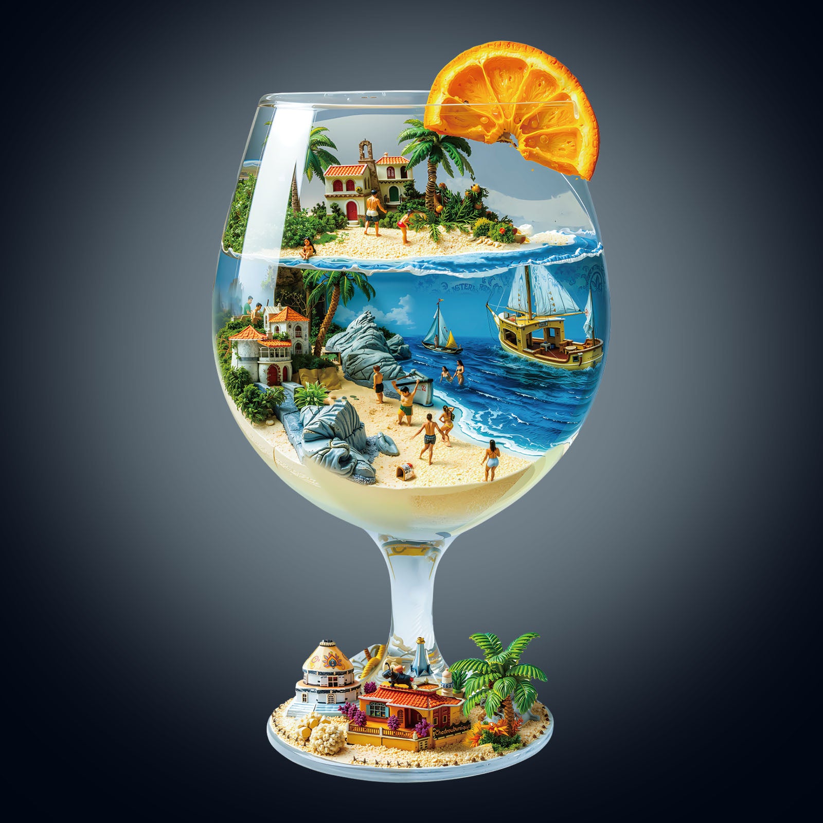 Blue Holiday Wooden Jigsaw Puzzle