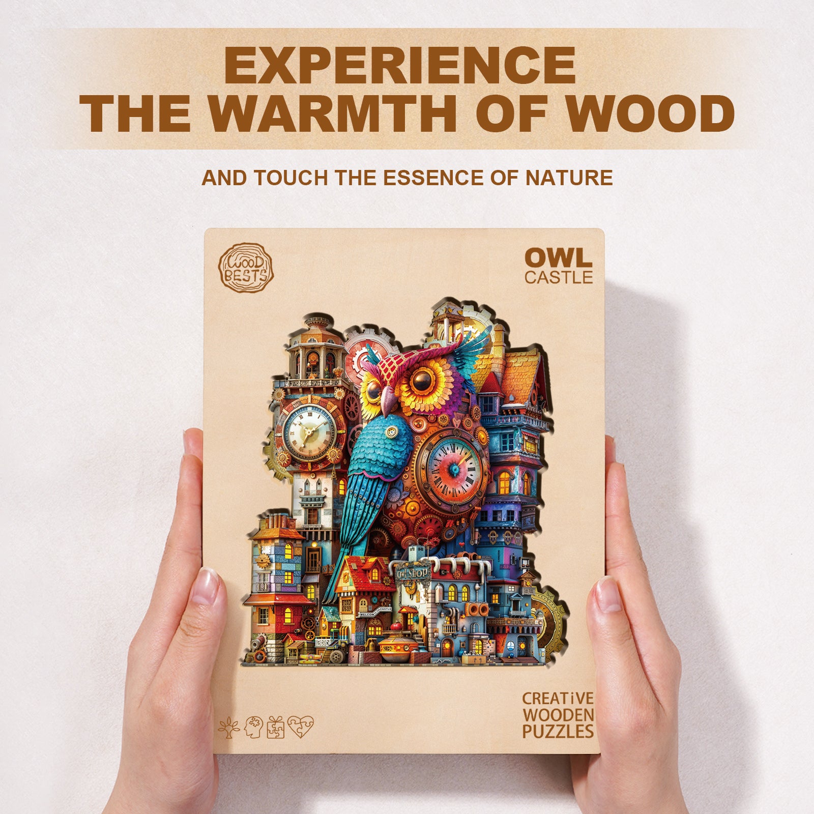 Owl Castle Wooden Jigsaw Puzzle