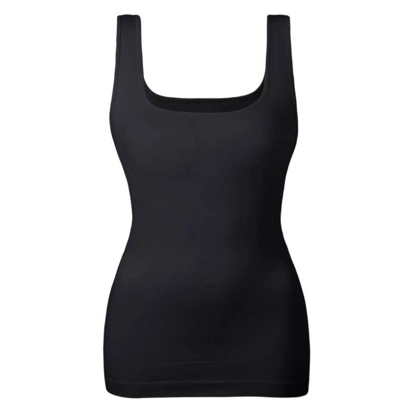 Women's Tummy Control Shapewear Tank Tops - Seamless Square Neck Compression Tops