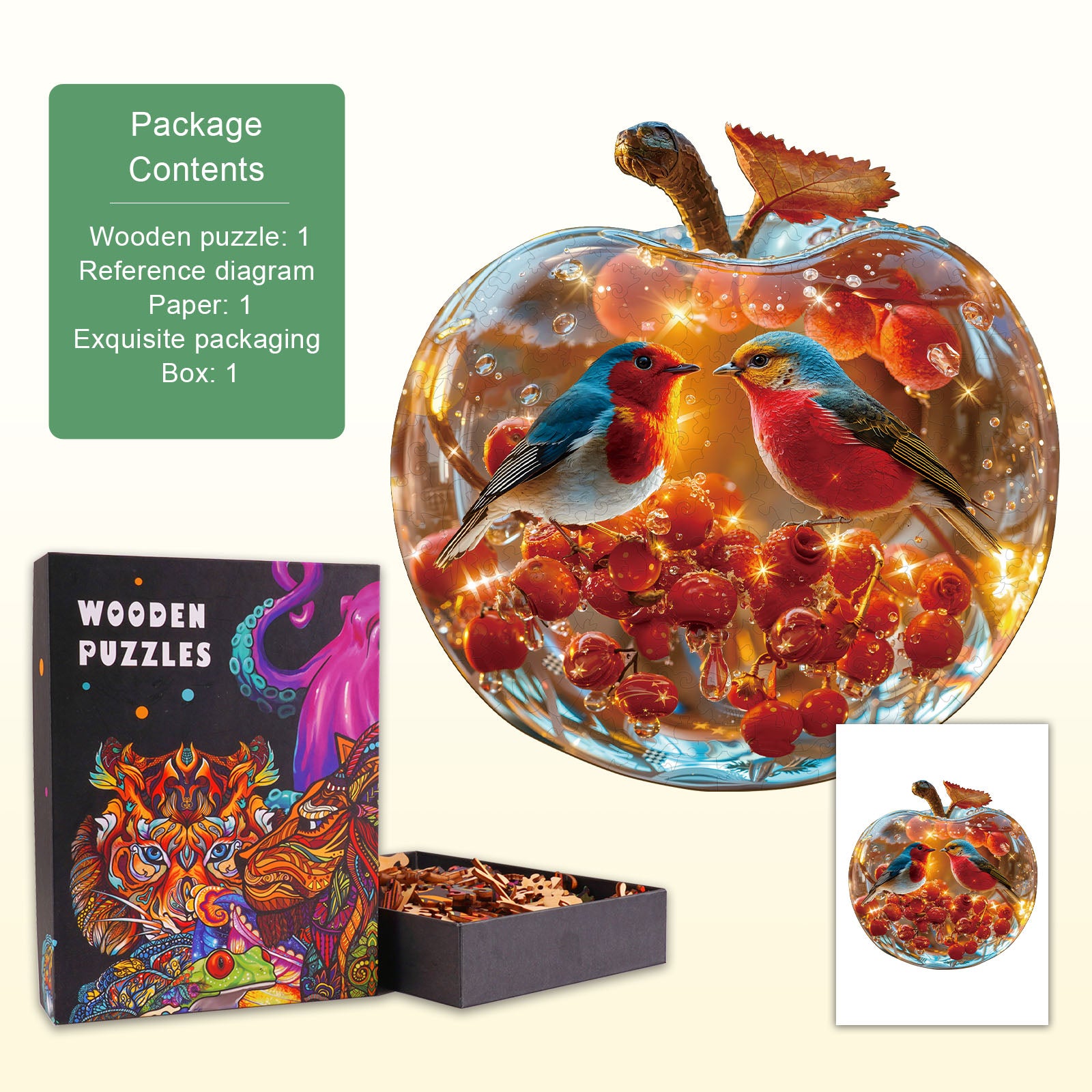 Shining Romance Wooden Jigsaw Puzzle