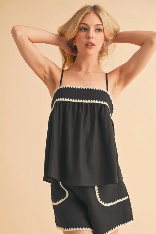 Aemi+Co Bali Rickrack Trim Cami