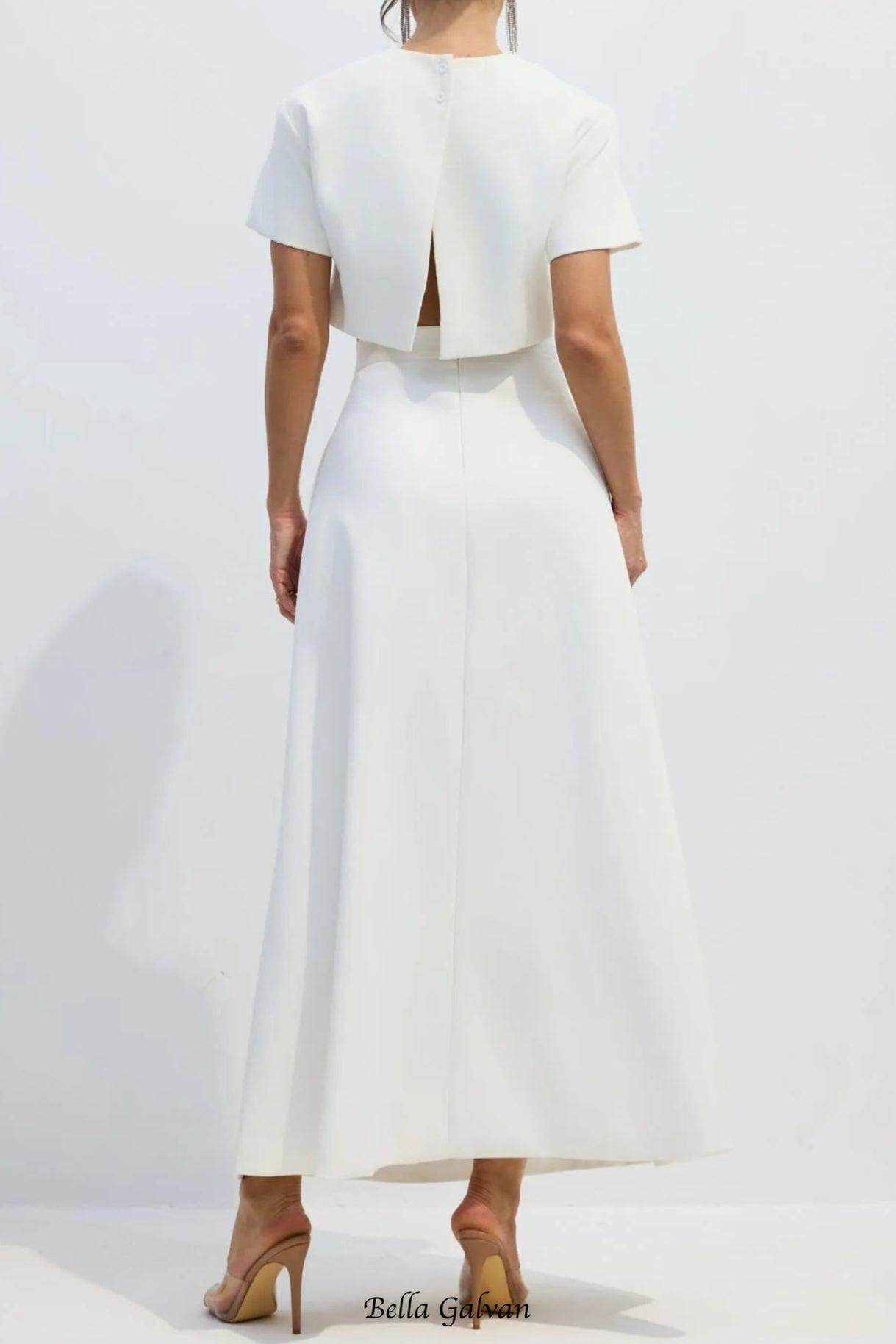 Flower Print set in white