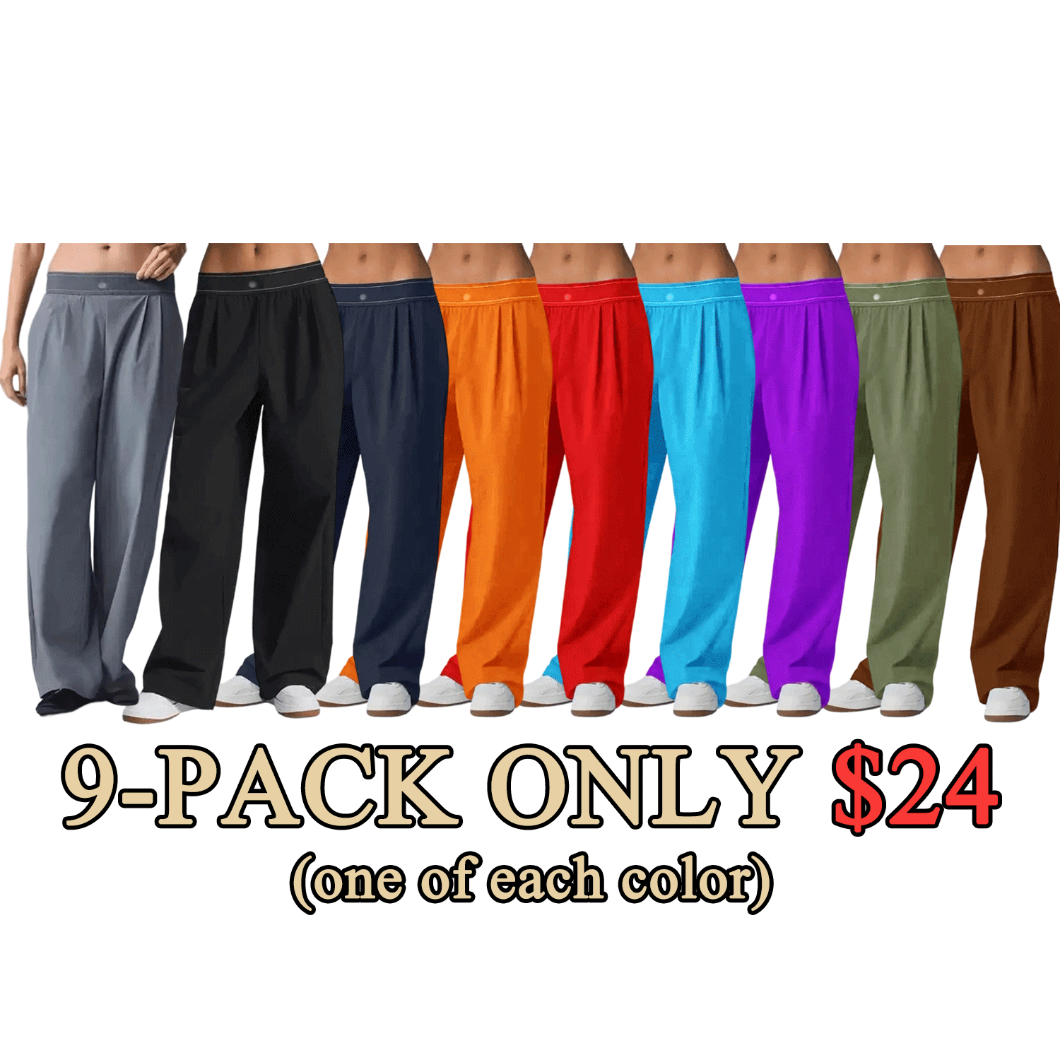 ✨✨ Women’s Wide-Leg Yoga Pants – Soft Stretch Casual Comfort