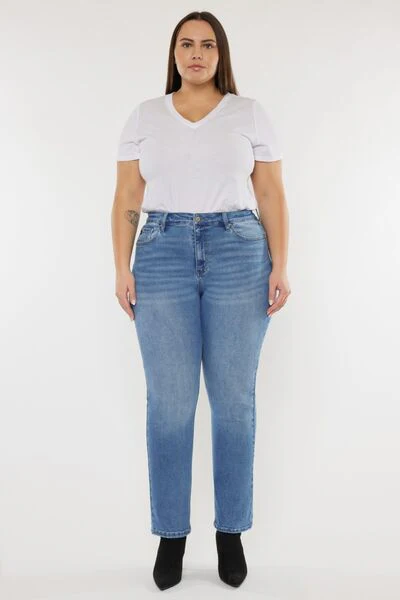 Full Size Cat's Whiskers High Waist Jeans