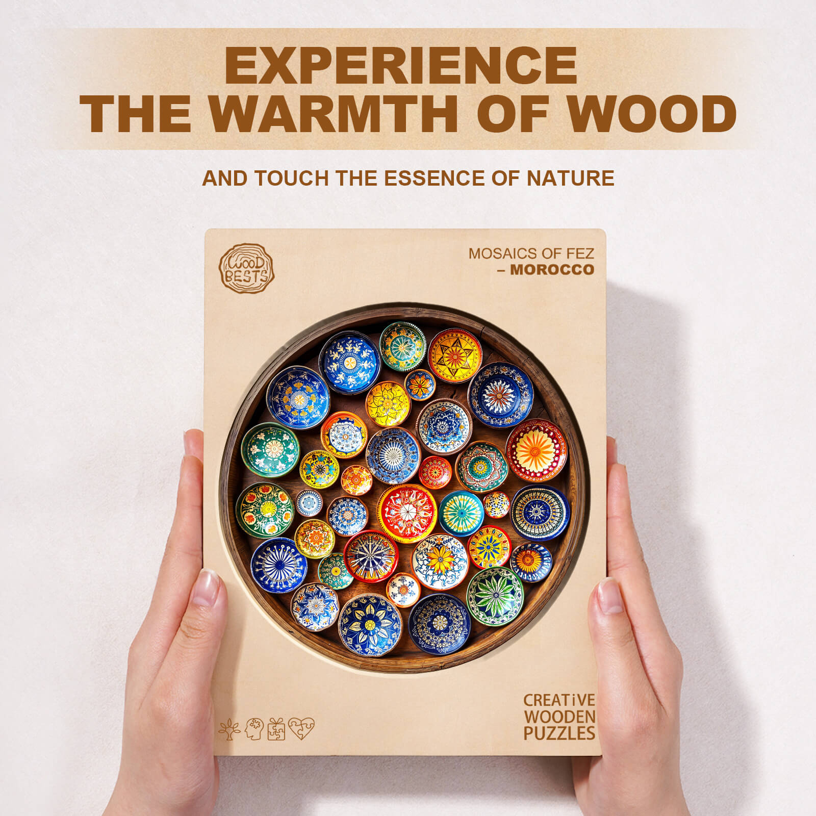 Mosaics of Fez– Morocco Wooden Jigsaw Puzzle