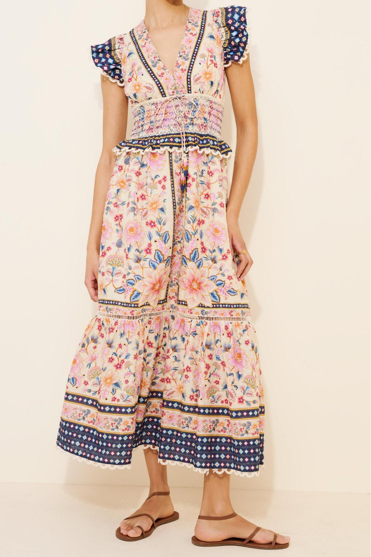 Feminine Strapless Maxi Dress