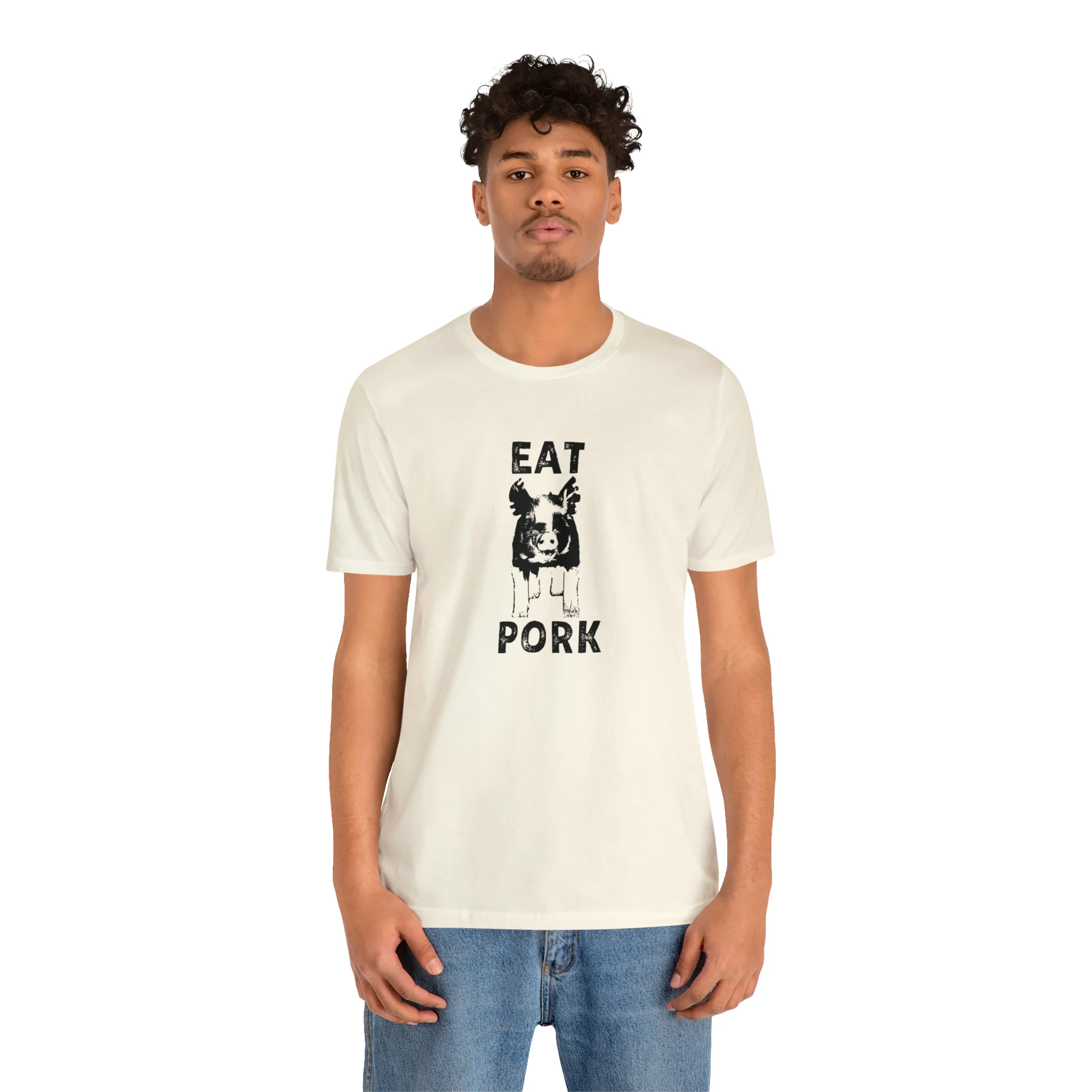 Eat Pork Unisex Jersey Short Sleeve Tee