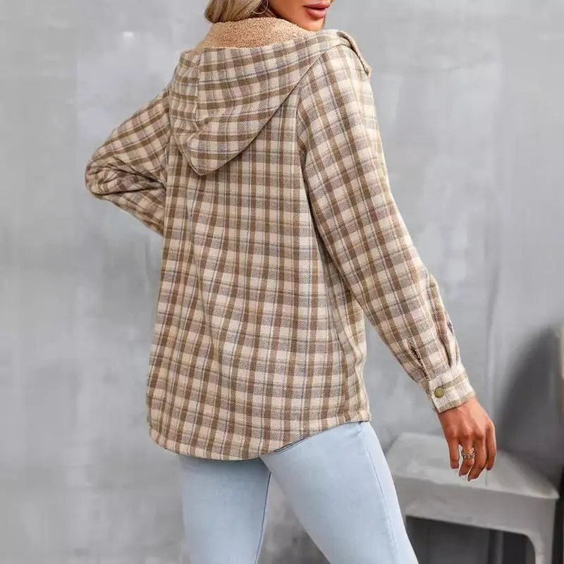 Women's plaid jacket