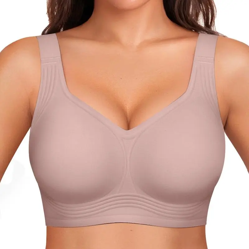 Women Wirefree Bras for Women Full Coverage No Underwire Everyday Bras Comfortable Wireless Padded Bras