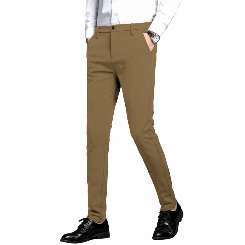 Men’s Slim Fit Stretch Dress Pants – 7101 Skinny Suit Trousers for Business, Formal & Daily Wear