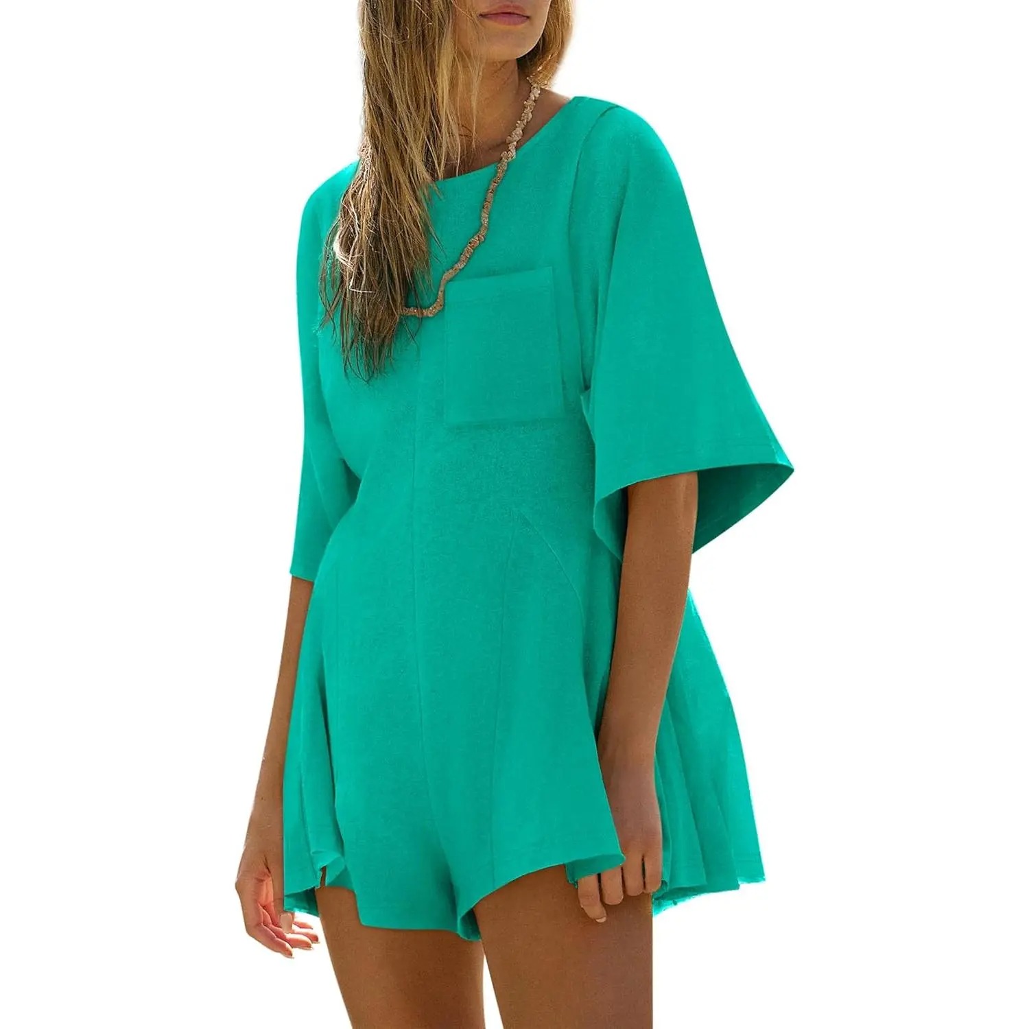 👖👖👖Women's Casual Short Sleeve Romper