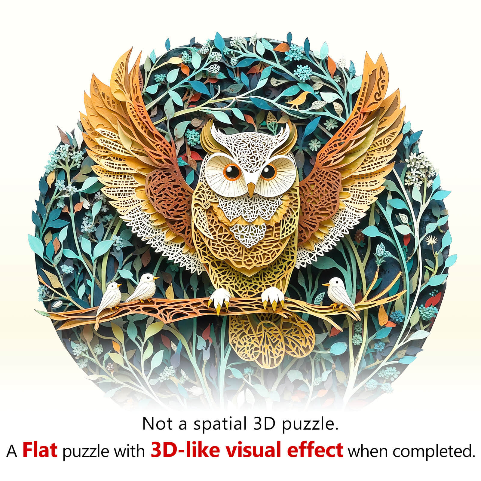 Forest Dreamers-Owl Wooden Jigsaw Puzzle