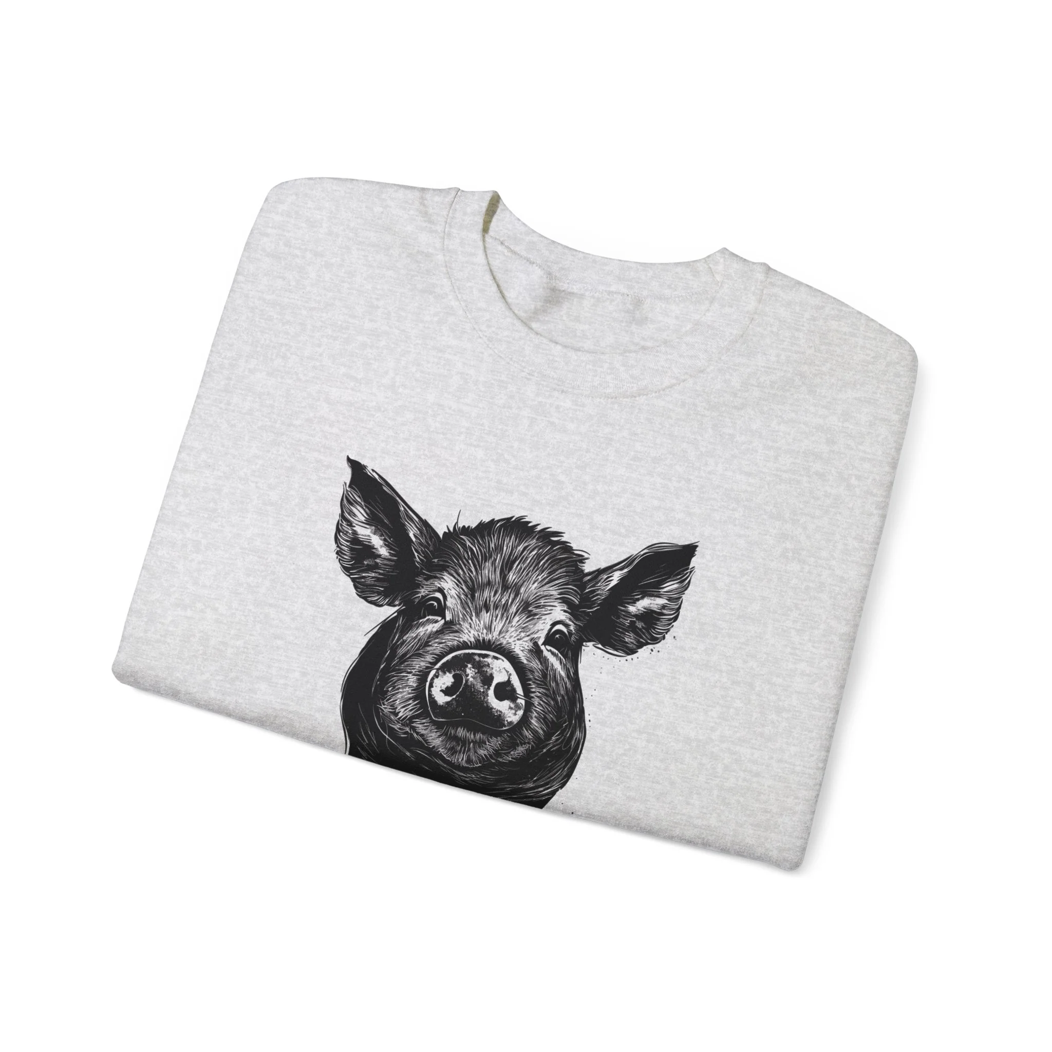 God Bless Farmers Pig Unisex Heavy Blend? Crewneck Sweatshirt