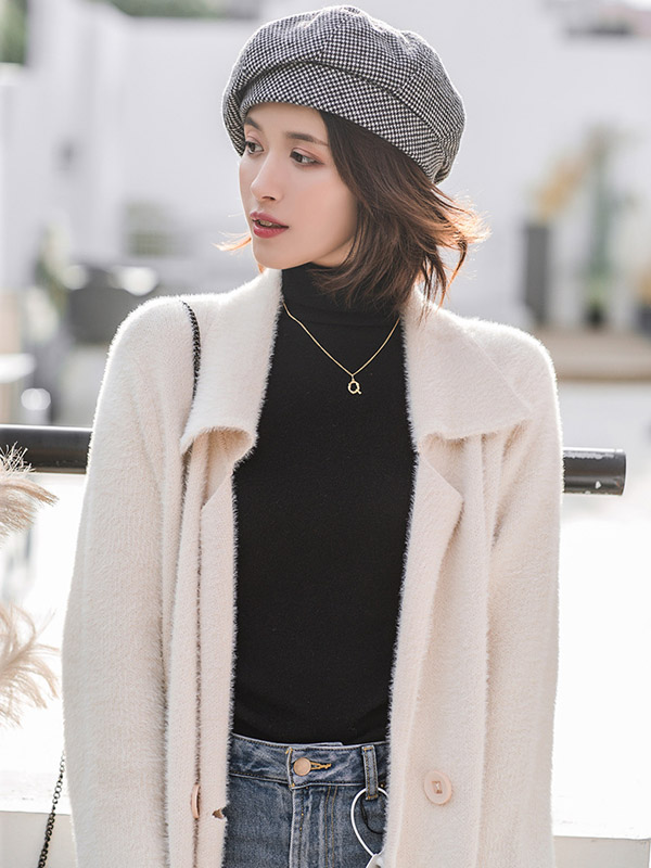 Personality Striped&Plaid Beret Hat