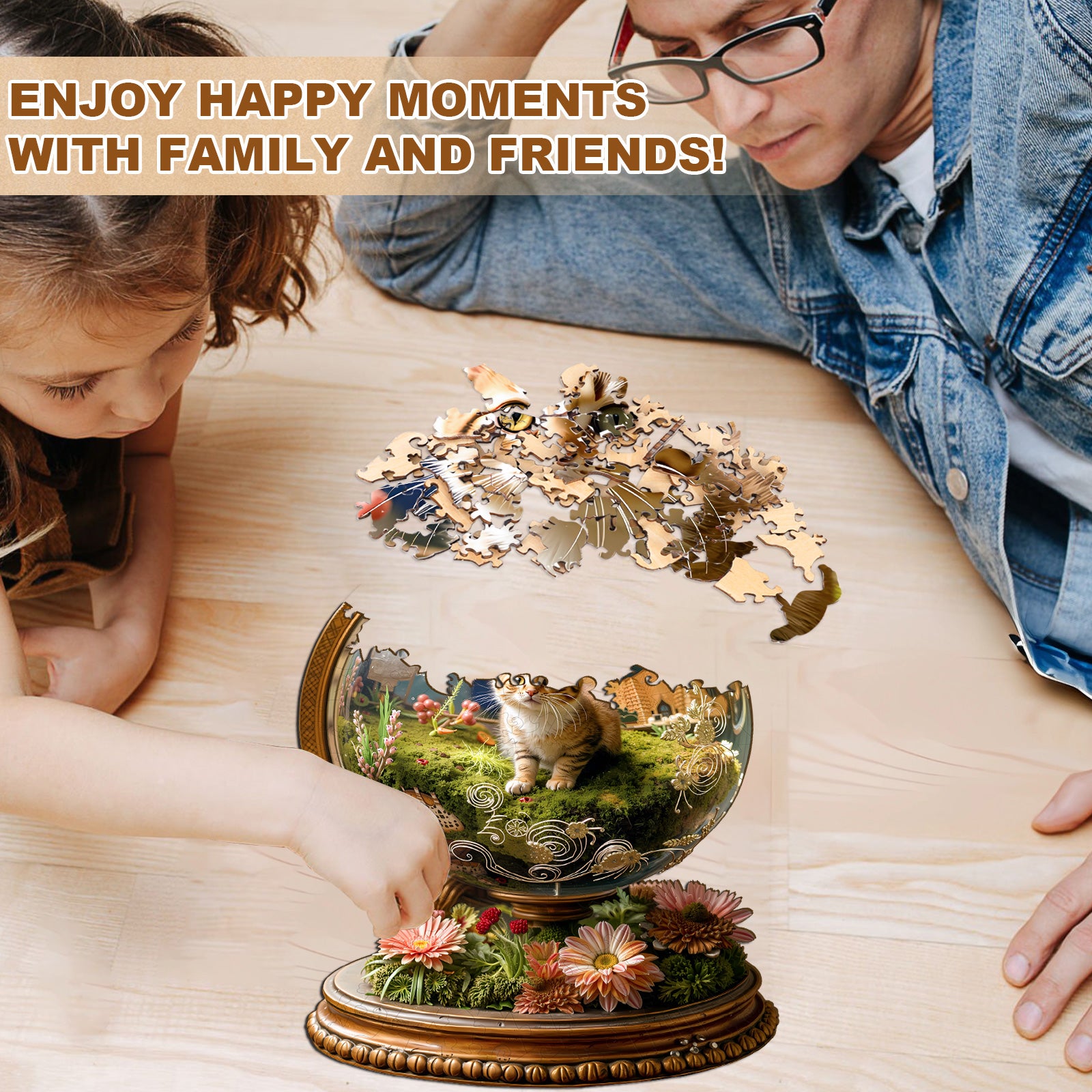 Cat’s Planet Wooden Jigsaw Puzzle