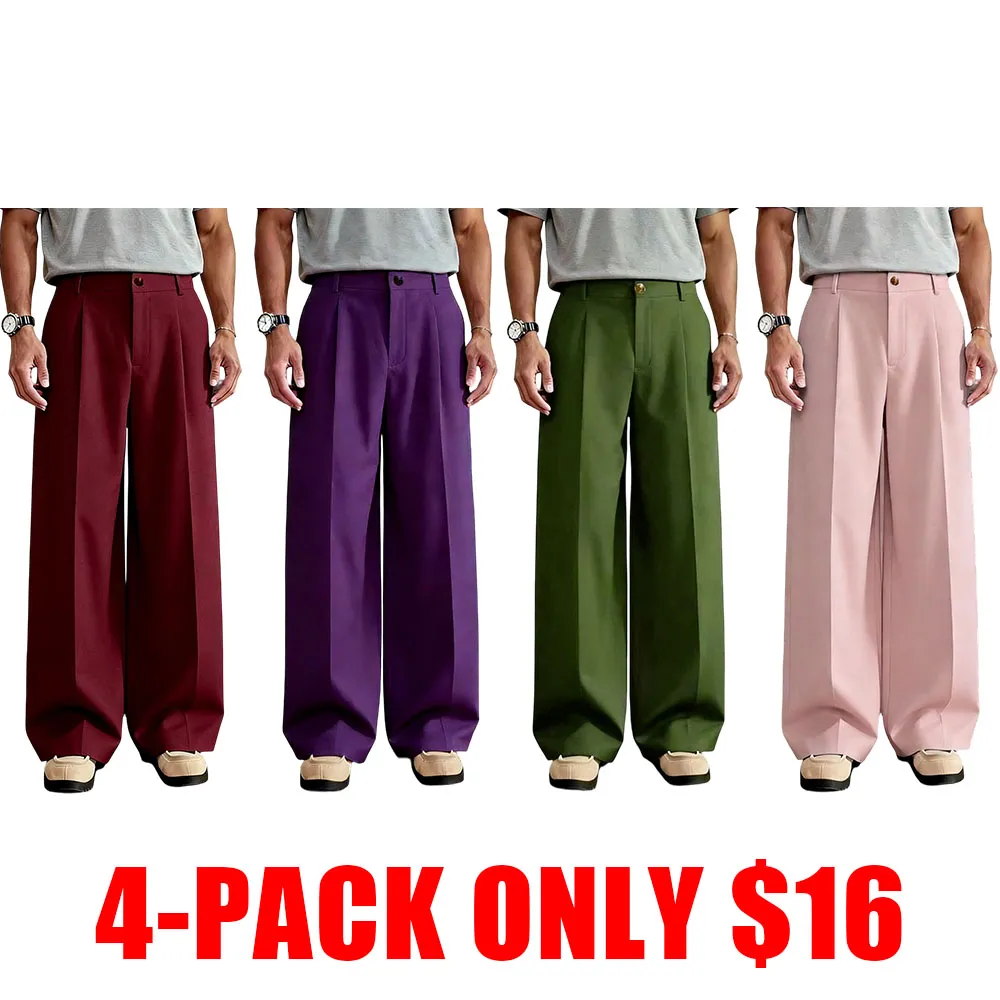 Versatile Wide-Leg Pants with Unique Buttons, Perfect for Daily & Party Wear