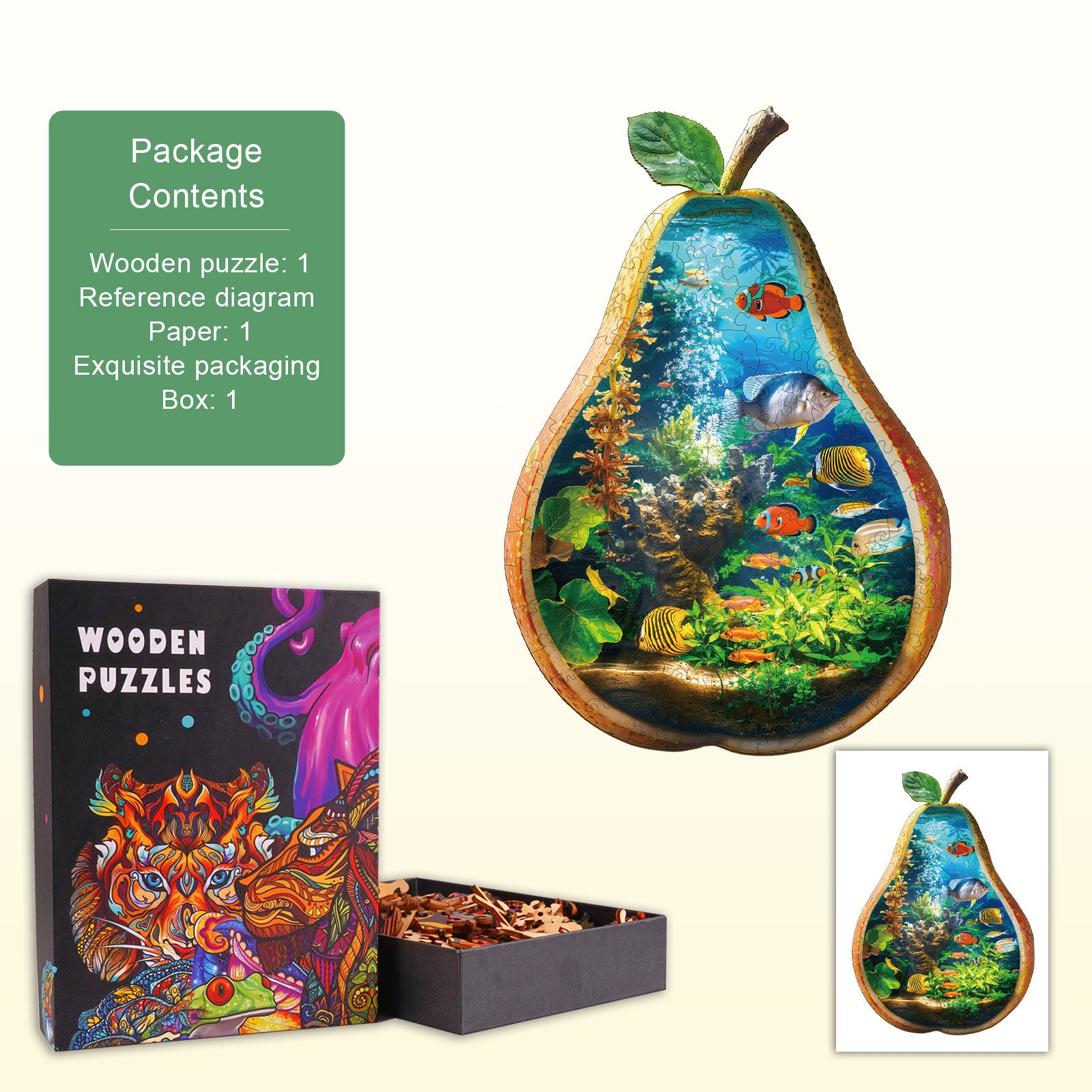 Ocean Inside Wooden Jigsaw Puzzle