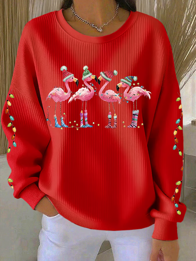 Christmas Printing Casual Sweatshirt
