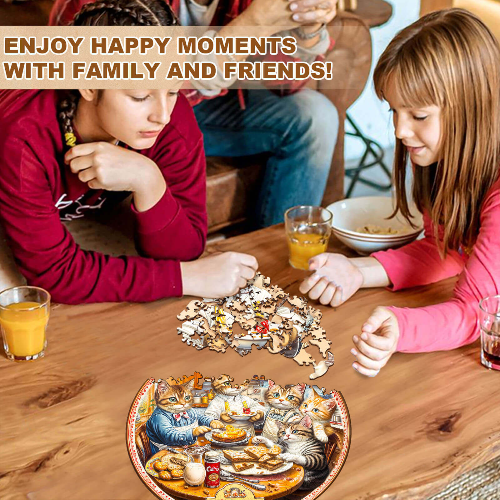 Cat's Kitchen Wooden Jigsaw Puzzle