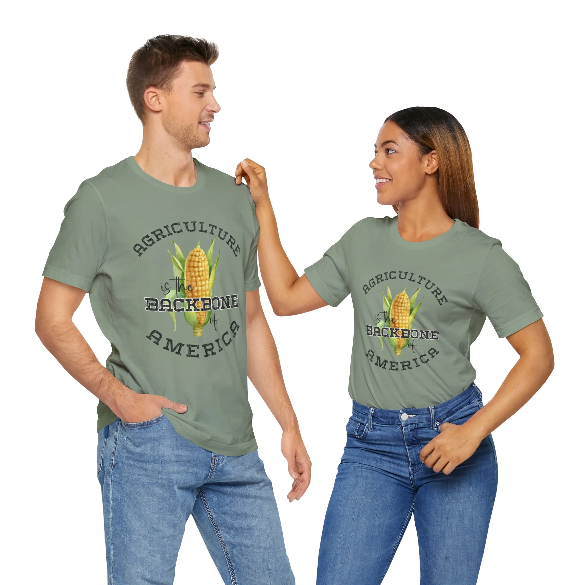 Agriculture is the Backbone Bella Canvas Jersey Short Sleeve Tee - Multiple Colors