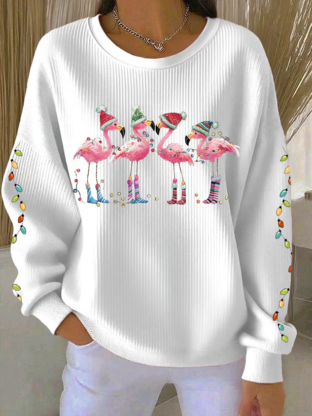 Christmas Printing Casual Sweatshirt